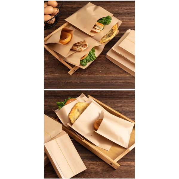 Логотип на заказ Логотип экологически чистый Перерабатываемый BBQ хот-дог Куриная бумажная пачка Kraft для упаковки продуктов питания