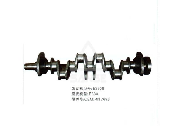E3306 Engine Crankshaft , 4N7696  Forged Steel Crankshaft For CAT330 Excavator