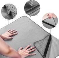 Logo personnalisé Anti-Slip Tie Dye Imprimé Plastique Suède Microfiber Yoga Mat serviettes