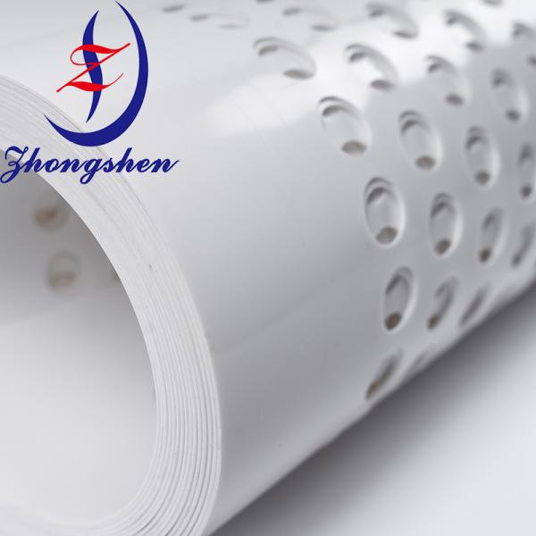 White Perforated Egg Belts Poultry Shock Absorbing For Automated Egg Equipment