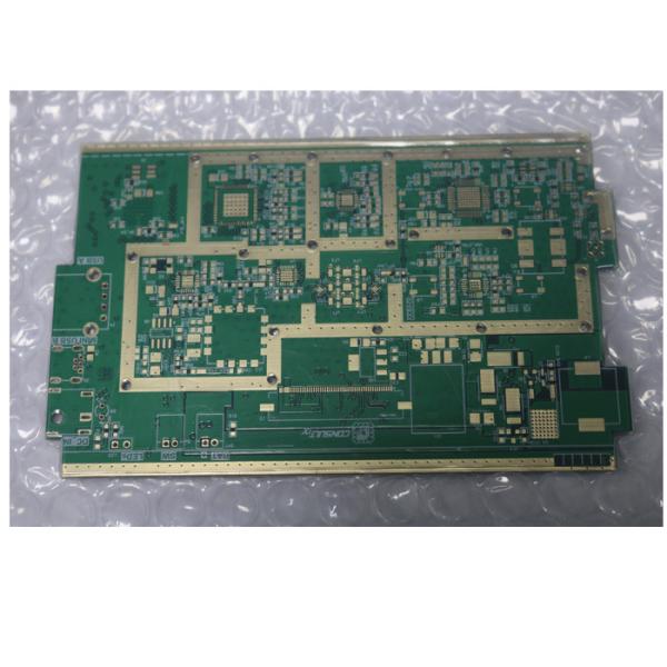 High Performance Rogers 3003 + FR4 4 layer pcb Gold Plating With Resin hole