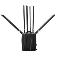 Equipo de interferencia de señal de UAV de 12 bandas 400W omnidireccional portátil de movimiento manpack anti drone FPV