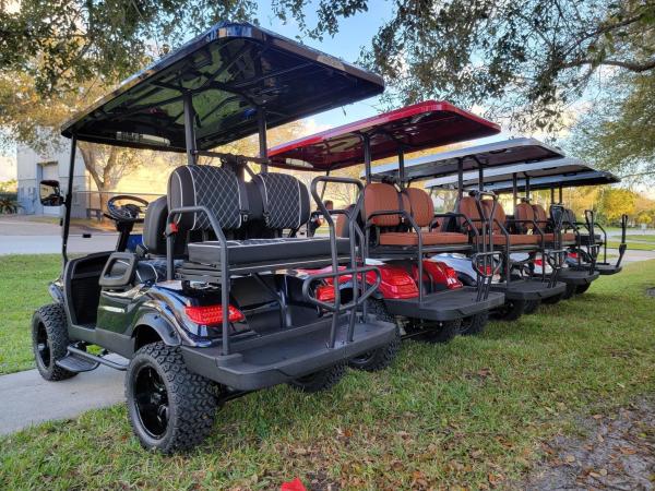 TOP Golf Car Six Seater Electrical Golf Cart EV4+2G Customize Color Upgradeable