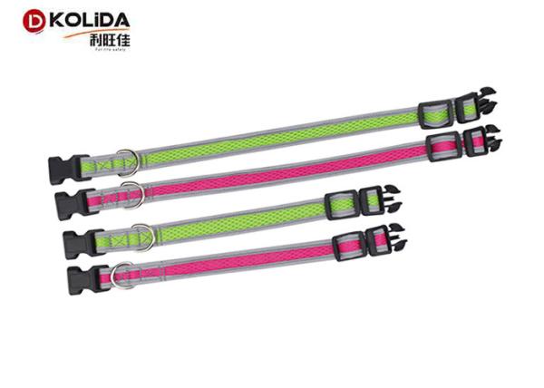 4 Adjustable Sizes Pink Dog Collars Nature Airmesh With 1 Years Warranty