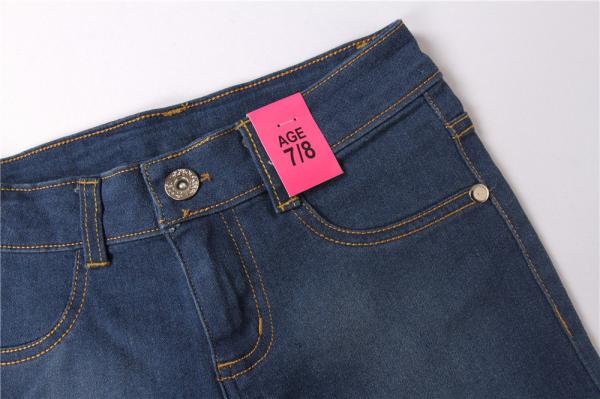 82% Cotton 16% Polyester Junior Girls Blue Jean Shorts Distressed Denim Shorts