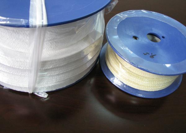White Lattice Braided PTFE Packing with Working Pressure 2-20Mpa and Temperature Range -240°C to +288°C for High-Performance Sealing