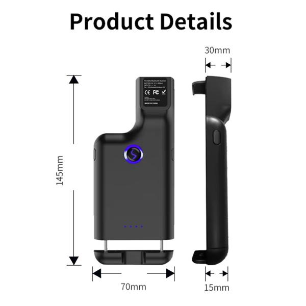 Portable Handheld CMOS Barcode Scanner High-Speed 1D 2D Qr Bar Code Reader LED Light Compatible Android Linux RS232 Manual
