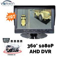 360 grados AHD DVR 7 / 9 / 10,1 pulgadas Sistema de grabación de cámaras de automóviles para camiones autobuses