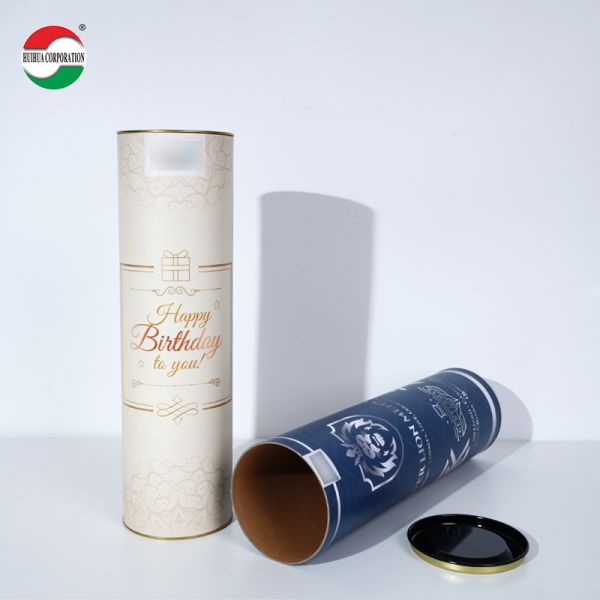 Eco Friendly Kraft Paper Tube Packaging for Alcohol Drinks Ideal for Bulk Orders