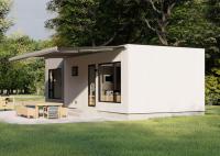 L'espace en acier léger de studio préfabriqué de jardin maisons minuscules Kit Homes portatif d'un cadre
