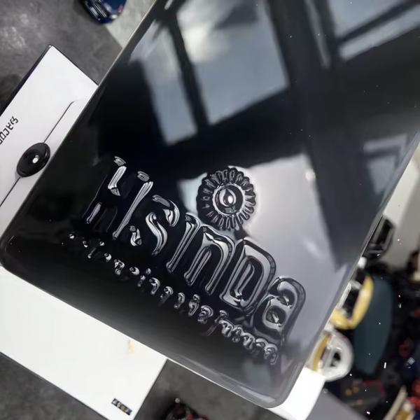 エポキシポリエステル熱硬化性粉体塗装 スムース表面 ブラックミラー効果