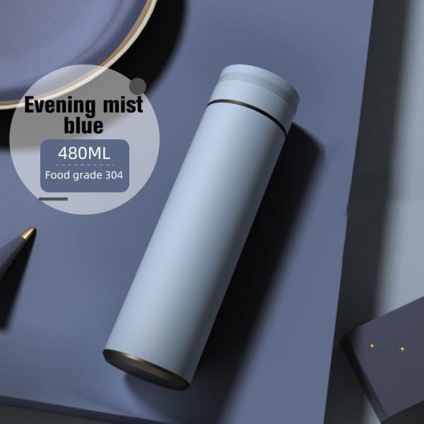 17oz Stainless Steel Double Wall Vacuum Flasks with Leakproof Design and Matte Finish