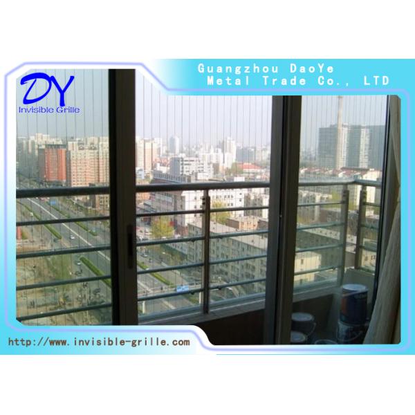 3.0mm Wire Invisible Safety Grill Aluminum Rail Track For School Windows Protection
