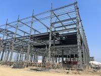 Corrugated Steel Panel Prefab Metal Warehouse Anti Corrosion Coating Free Design