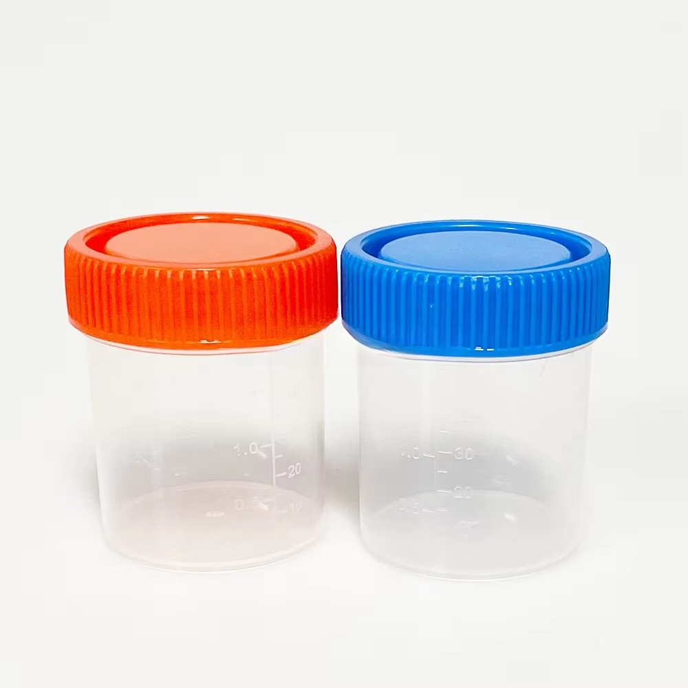 Wholesale Price 40ml Size Transparent Cup Sputum Collection Container