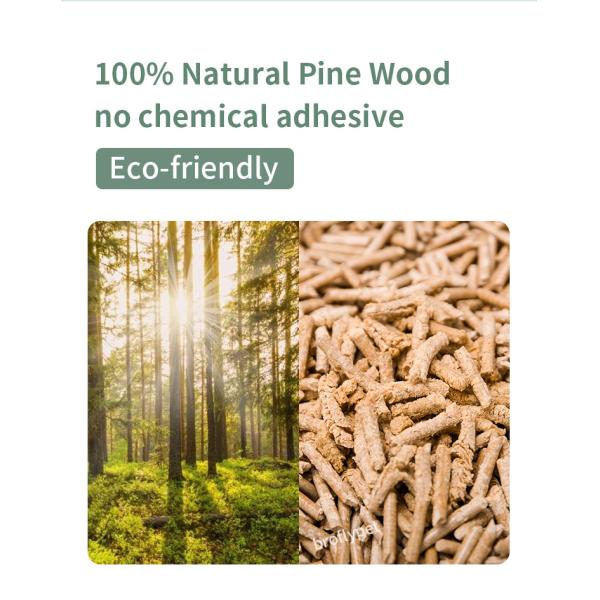 Dust Free Deodorant Pine Wood Powder Cat Litter Natural Wood Pellets for Pet OEM/ODM
