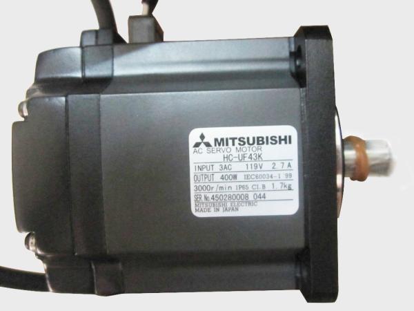 Mitsubishi 400W Industrial AC Servo Motor HC-UF43K Rated speed 3000rpm NEW