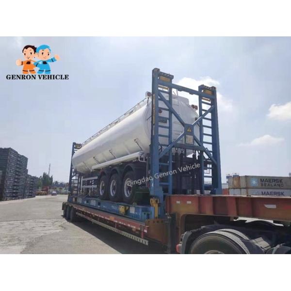 Трейлер топливозаправщика сырой нефти 35CBM 35000L Tri цапф алюминиевый Semi