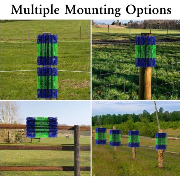 Full Massage Brush Kit Livestock Scratching Brush Upgraded Large Cow Brush for Cattle Cleaning