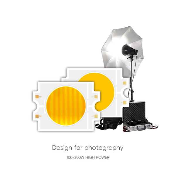 暗化 72V 75V ダブルカラー 300W+300W 常電圧 COB LED 4055 バイカラー 2700k 6500k 95ra トラックランプ用 LED