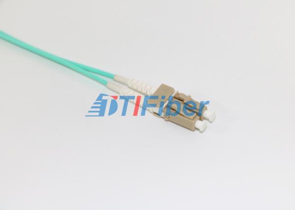LC OM3 50/125um Duplex Fiber Optic Patch Cord  Aqua Color Lc Sc Fiber Patch Cable