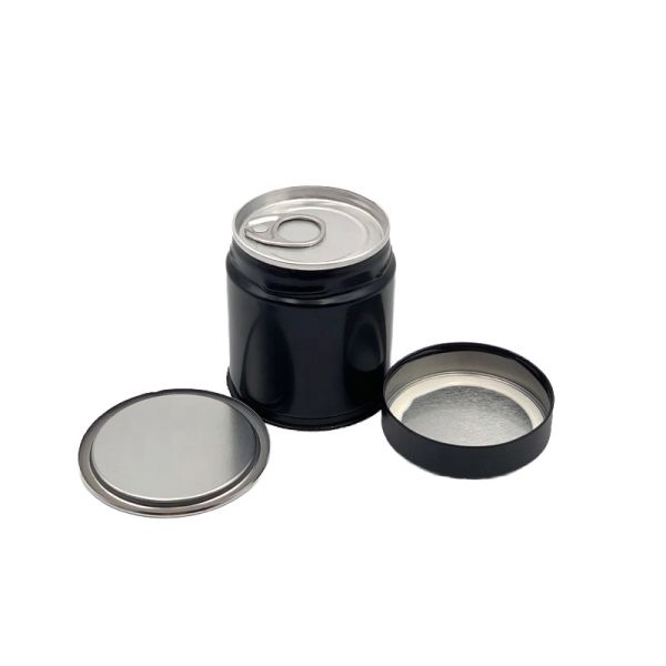 Industrial Use Tea Tin Cans Tinplate Tea Pot Screw Cap Bullet Shape