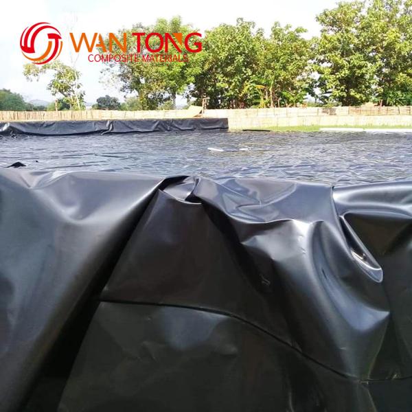 原材料 100% 純 HDPE 地膜 魚類 エビ農園 池のラインナー ワントン
