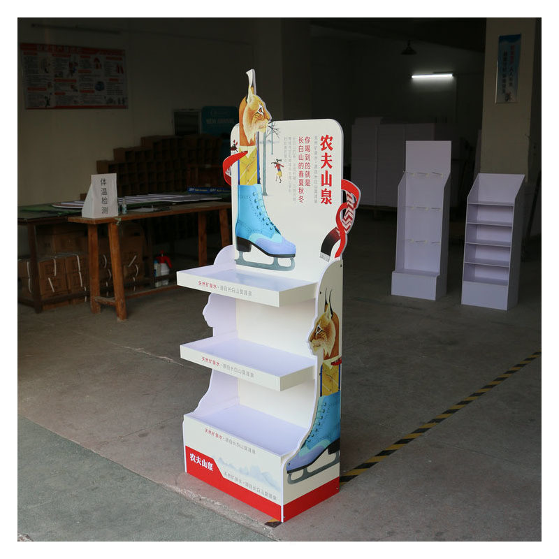 Custom Size Cardboard Paper Hard Rigid Shelving Rack for Store Shelves Display Racks
