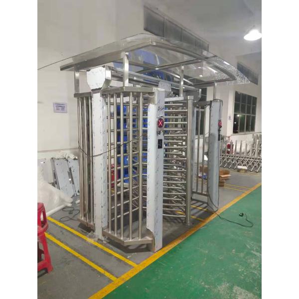 304 Stainless Steel Full Height Turnstile Gate With QR Code For Prison / Neighborhoods