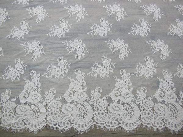 Corded Cotton Bridal Lace Trim Fabric For Wedding Dresses CY-HB0478