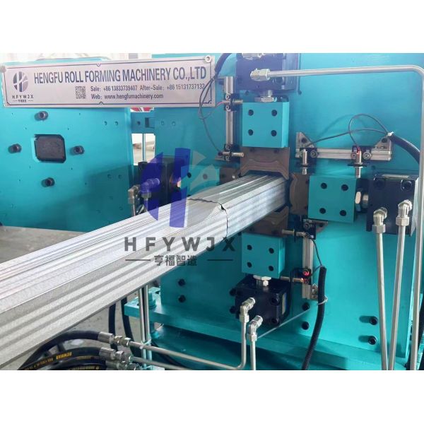 Hydraulic Pressure DownSpout Making Machine with PLC Control and 16 Forming Stations for Roof and Wall
