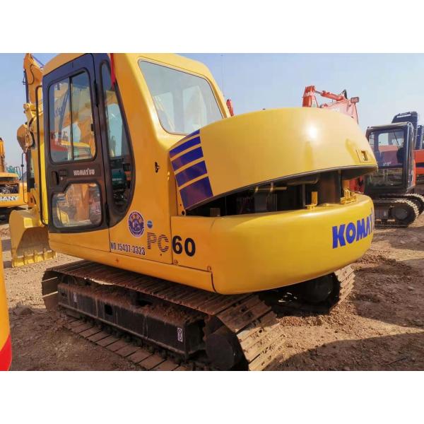 Yellow Mini 12RPM 6300kg Komatsu PC60 7 Excavator