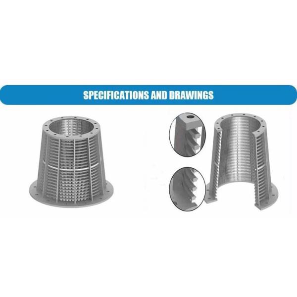 Корзины фильтра сетки нержавеющей стали металла цилиндра экрана провода клина сетки