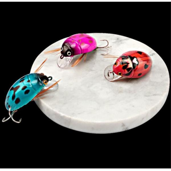 Floating Small Minnow Bait Crank Beetle 8 Colors 3.8cm / 4.1g