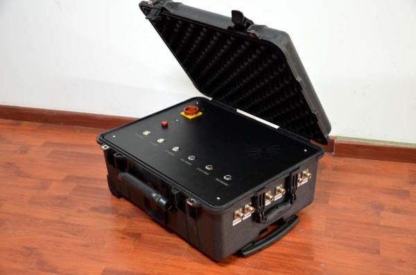 Pelican Suitcase Tactical Jammer , 8 Bands 2G 3G 4G 5.8G Jammer Electronic Device 500W