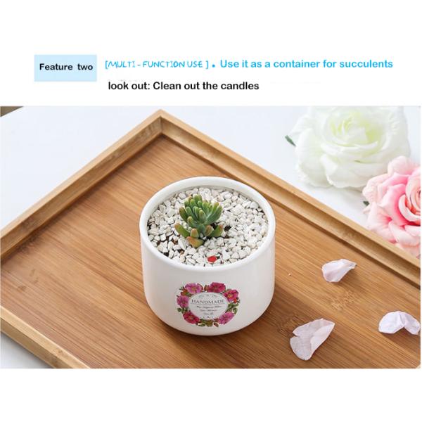 Luxury Wedding Decoration Home Scented Candles Ceramic Jar Candle Holder