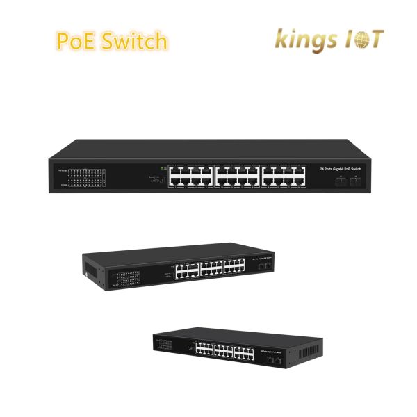 Full Gigabit Network 24 Ports Poe Switch with Higher Speed All Ports Support IEEE 802.3X Full-Duplex Flow Control and Backpresure Half-Duplex Flow Control