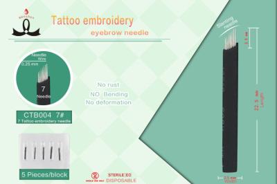 Composição permanente Microblading Needls da categoria médica esterilizado com raios gama