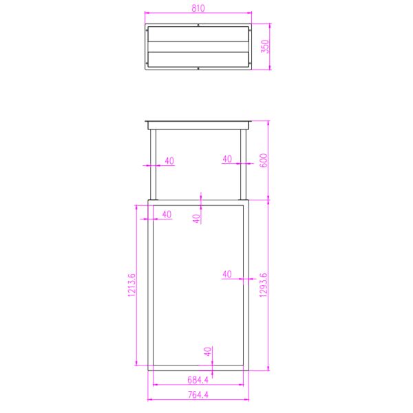 Double Sided 55-inch hanging vertical screen transparent oled screen High Brightness 2500nits for Shopping Mall