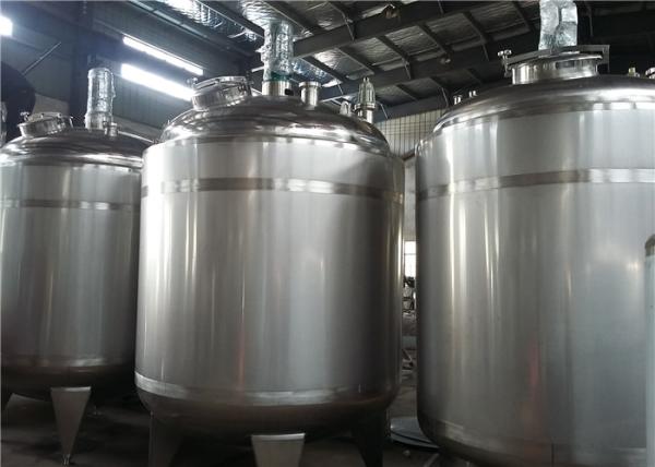 20000 Litre Milk Mixing Tank Steam Heating / Electric Heating For Beverage Industry