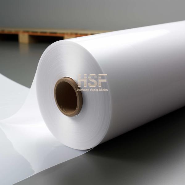 Cast Polypropylene Silicone Release Film Translucent White 60uM
