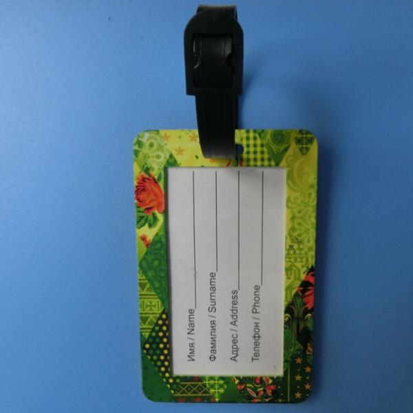 Promotion silicone luggage tag for event games