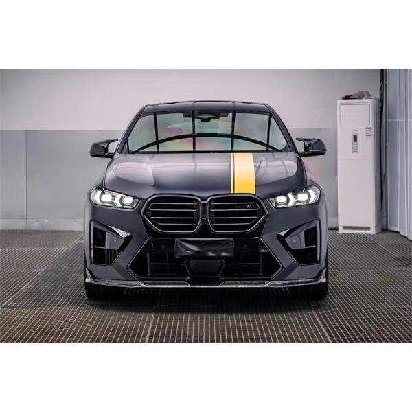 For BMW X5M X6M Carbon Fiber Body Kit X5M X6M Carbon Fiber Front Lip Diffuser Spoiler Side Skirt Hood