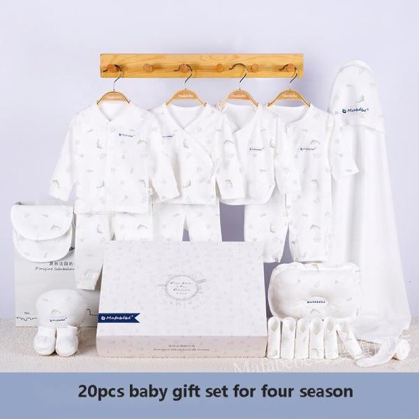 Roupas de bebe Newborn Clothes Baby Gift 100% Cotton Solid Newborn Baby Sets crown Unisex Bodysuits newborn gift set for bab