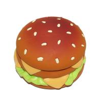 o Hamburger de 7cm frita Toy Ball Eco Friendly sibilante macio
