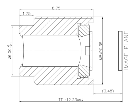 3.6mm F2.0 M8 Lens Ultra Low Distortion Automotive DMS Driver Fatigue Detection In Cabin Camera