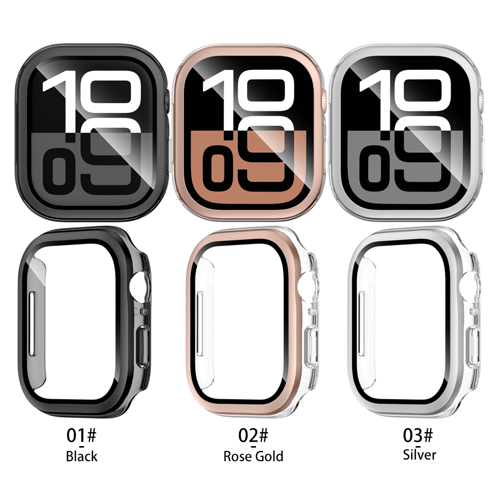 Trancparent Case for Apple Watch Ultra 2 49mm Series 10 42mm 46mm Bumper Frame Hard PC Cover Ultra 49mm Shell Protector