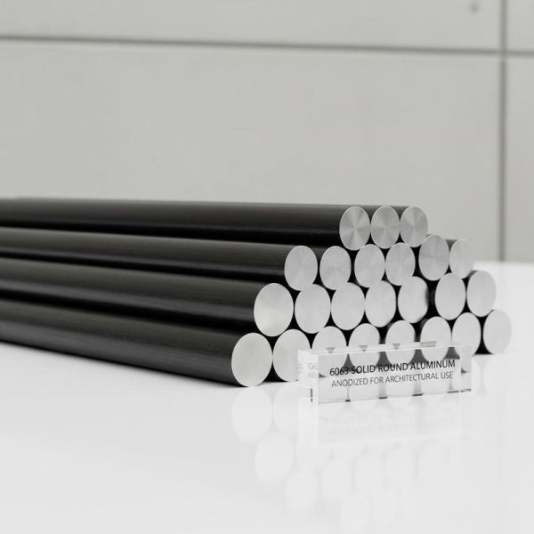 6063 Solid Round Aluminum Rod Anodized For Architectural Use With ±0.1mm