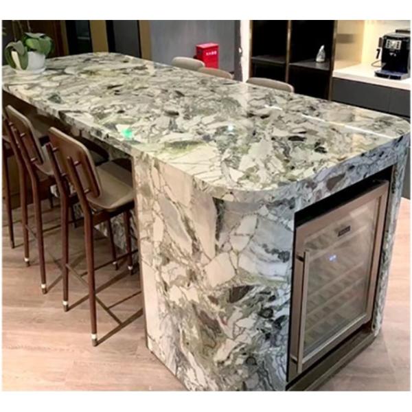 Natural Stone Polished Emerald Green Onyx Marble Slab For Interior Wall Decoration