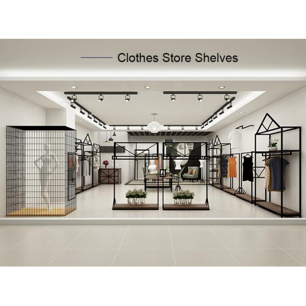 Estantes de exhibición de acero de las unidades de visualización al por menor profesionales de la ropa para la tienda de ropa de las mujeres